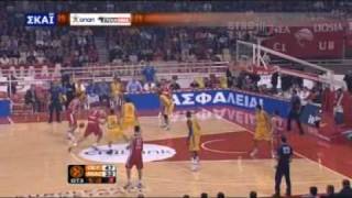 olympiakos vs maccabi 8465  euroleague 200809 [upl. by Recha]