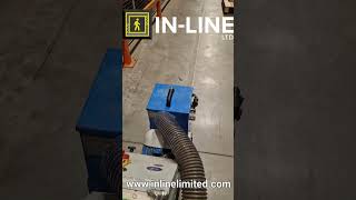 Shotblast prepared linemarkingstriping Impacts blaster with Graco5900 Linelazerinlineltd8626 [upl. by Haiasi]