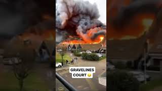 Arena in Gravelines France on Fire Hope nobody was hurt [upl. by Einhapets]