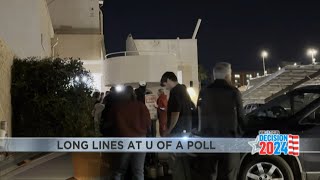 UA voters were waiting in long lines well after polls closed [upl. by Yttig]