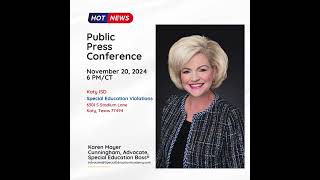 Public Press Conference  Katy ISD [upl. by Aan]