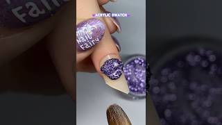 Incredible glitter nail 🦄 this shape though 🤔 nailart nailswatch nailsglam nailtutorial [upl. by Randene]