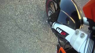 KTM 125 DUKE  10 cameras on the bike GoPro Hero HD [upl. by Ilhsa207]