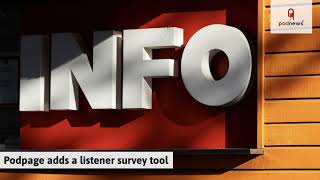 Podpage adds a listener survey tool [upl. by Dennie]