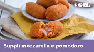 SUPPLÌ MOZZARELLA E POMODORO  Super filanti e saporiti [upl. by Nilerual102]