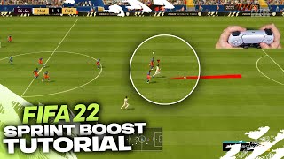 THE FIFA 22 SPEED BOOST TUTORIAL [upl. by Bendix205]