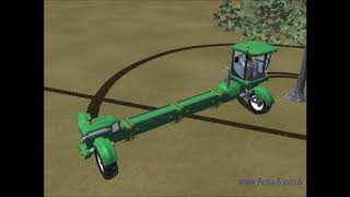 Agricultural gantry tractor animation [upl. by Angi985]