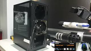 Alphacool Apex Stealth Metal Fan and Noctua NF A12X25 PWM Noise comparison [upl. by Aiem]