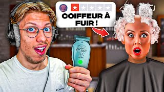 Le PIRE Salon de Coiffure qui existe jai charcuté les clients  Haidresser Simulator [upl. by Madora]