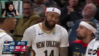 FADEAWAY GAME WINNER New Orleans Pelicans vs Portland Trail Blazers Reaction [upl. by Oisinoid305]