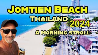 Thailand 4K  Jomtien Beach Walking Tour [upl. by Keryt755]