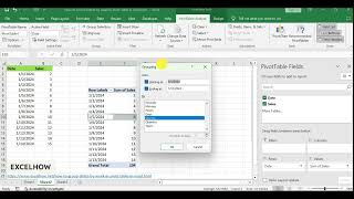 How to Group Dates by week in Pivot Table in Excel [upl. by Nnairahs]