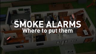 Smoke alarms  where to put them [upl. by Ecnatsnok271]