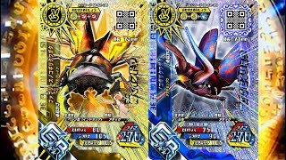 新甲虫王者ムシキング Mushiking 超神化2弾  120SAWS VS SGR ニジイロクワガタ [upl. by Gignac]