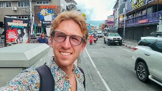 Chaweng Beach Road Walking Tour in Koh Samui Thailand [upl. by Pepper671]