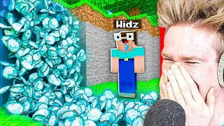 DIAMENTOWY WODOSPAD PRANK na WIDZU XD  Minecraft Extreme [upl. by Reinnej]