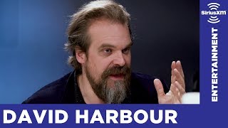 David Harbour on HellBoys Extensive Makeup Process [upl. by Nelleeus713]