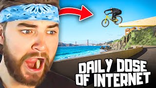 KingWoolz Reacts to DAILY DOSE OF INTERNET INSANE CLIPS Hilarious [upl. by Yerffoej]