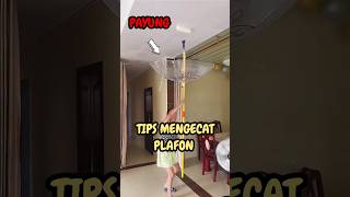 TIPS MENGECAT PLAFON construction kontruksi tips trending [upl. by Yendyc]