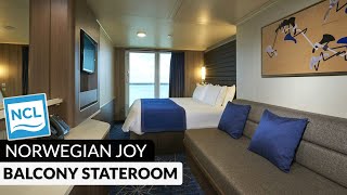 Norwegian Joy  Balcony Stateroom Full Walkthrough Tour amp Review 4K  Category BA [upl. by Aguste853]