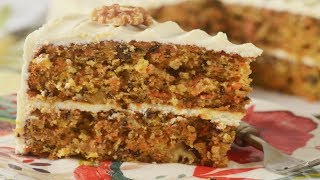 Carrot Cake Recipe Demonstration  Joyofbakingcom [upl. by Auqenes]