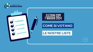 Elezioni CSPI  Come si votano LE NOSTRE LISTE [upl. by Jade]