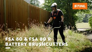 STIHL FSA 80  STIHL Cordless Brushcutter  Battery Brushcutter  STIHL AK System  STIHL GB [upl. by Htiekram]