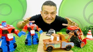 Rayo McQueen necesita la reparación Coches para niños y Transformers [upl. by Farrah]