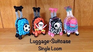 Rainbow Loom Luggage Suitcase Bagage  SINGLE Loom [upl. by Lael]