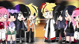 SasuNaru NaruSasu SakuHina amp HinaSaku react to each other  part 1  reaction video [upl. by Epolenep973]