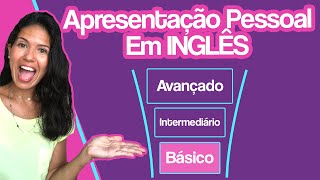 Apresentação pessoal em inglês  nível básico [upl. by Ycrem]