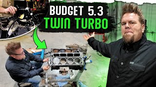 Budget 53 Rebuild Twin Turbo LS Engine Rebuild [upl. by Akcimat]