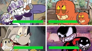 All Cuphead Fan Made Bosses With Health Bar  4 Bosses [upl. by Edmea]