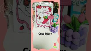 Cute Diary 💞🐇🍓cute journal diary shortsTiyashacf4xf [upl. by Rech]