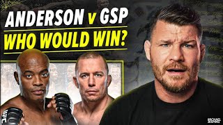 BISPING Anderson SILVA vs GSP  IN THEIR PRIMES  who would have won [upl. by Norag585]