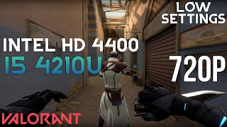 valorant intel HD graphics 4400 i54210u 4gb ram gameplay [upl. by Lugar]