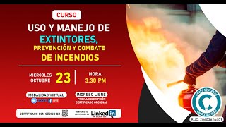 ⛑CURSO USO Y MANEJO DE EXTINTORES PREVENCIÓN Y COMBATE DE INCENDIOS⚠🧯 [upl. by Garry133]