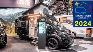 BRAVIA MOBIL SWAN 599 2025 POPUP ROOF SLEEPS 4 CARAVAN SALON 2024 DUSSELDORF [upl. by Belia]