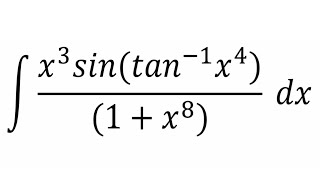 Integral of x³sinarctanx⁴1  x⁸ [upl. by Ahsele]