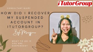 How to Recover Suspended Account in ItutorGroup  What to do if you are suspended [upl. by Cheffetz]