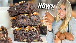 I Tried Making GOOEY Vegan Brownies Out Of Sweet Potato [upl. by Vickie]