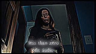 less than zero Edit áudio [upl. by Lan]