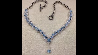 Crystal Peaks Necklace Tutorial [upl. by Eylatan]