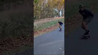 CRAZY Skater Meets Corner At TOP SPEED skateboarding adrenaline downhill drifting freebird [upl. by Ardle]