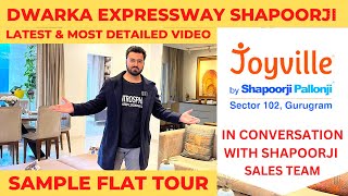 LATEST  Shapoorji Pallonji JoyVille Sec 102 Detailed Review  Sample Flat Dwarka Expressway Gurgaon [upl. by Ettenig386]