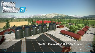 FS22 FlatOut Farm 4X By Stevie  For PC  V1010  Download Link In the Description [upl. by Fiske199]