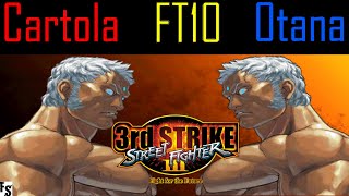 Street Fighter III Third Strike  Cartola Urien vs Otana Urien Fightcade FT10 [upl. by Card]