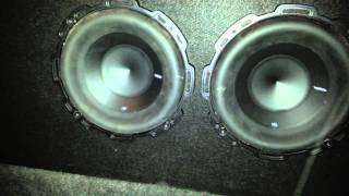 8quot Rockford Fosgate P2D2 subs in a ported box [upl. by Norbert]