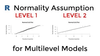 R Normality Assumption Linear Mixed Effects Model Multilevel Model [upl. by Eima]