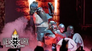 The War Raiders arrive for battle NXT TakeOver New York WWE Network Exclusive [upl. by Aserehtairam89]